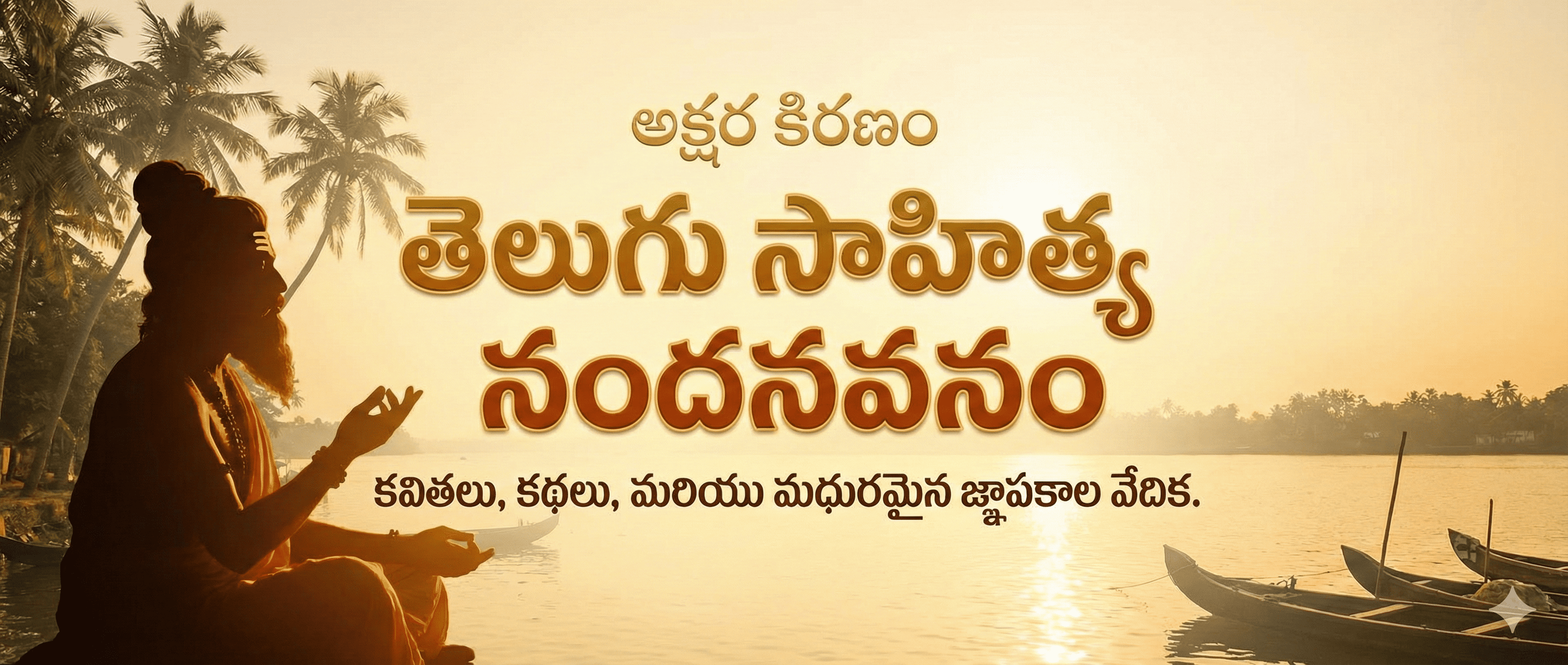 Telugu Literature Banner